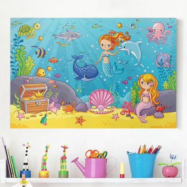 Impression sur toile - Mermaid - Underwater World