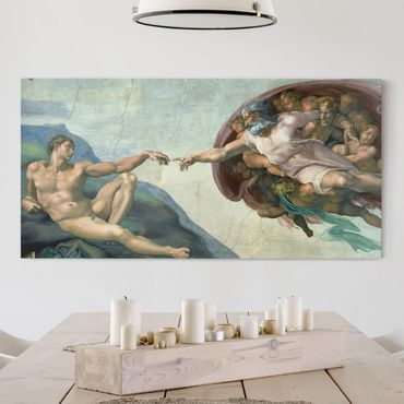 Impression sur toile - Michelangelo - The Sistine Chapel: The Creation Of Adam