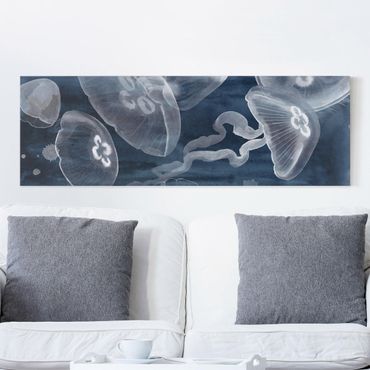 Impression sur toile - Moon Jellyfish I
