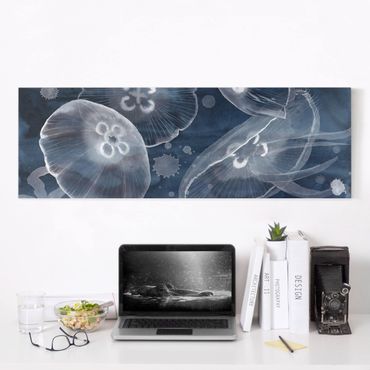 Impression sur toile - Moon Jellyfish II