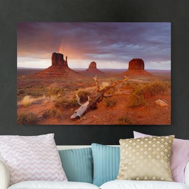 Impression sur toile - Monument Valley At Sunset