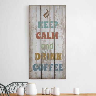 Impression sur toile - No.RS184 Drink Coffee