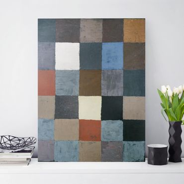 Impression sur toile - Paul Klee - Color Chart (on Gray)