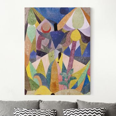 Impression sur toile - Paul Klee - Mild tropical Landscape