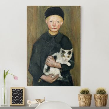 Impression sur toile - Paula Modersohn-Becker - Boy with Cat