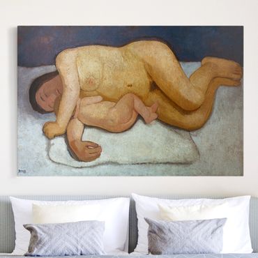 Impression sur toile - Paula Modersohn-Becker - Reclining Mother and Child