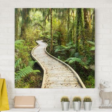 Impression sur toile - Path In The Jungle
