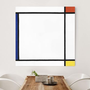 Impression sur toile - Piet Mondrian - Composition III with Red, Yellow and Blue