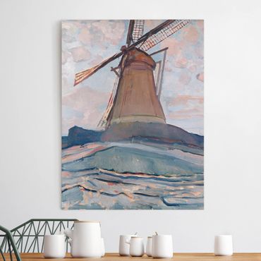 Impression sur toile - Piet Mondrian - Windmill