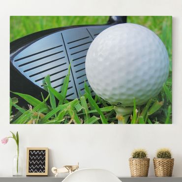 Impression sur toile - Playing Golf