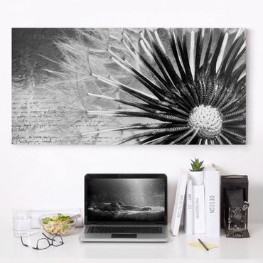 Impression sur toile - Dandelion Black & White