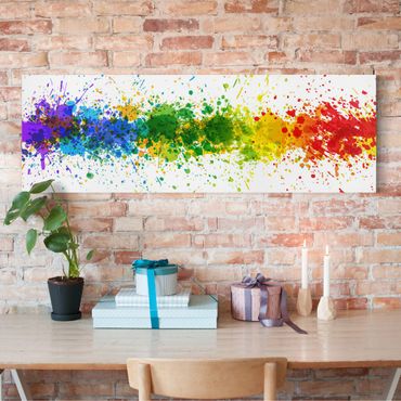 Impression sur toile - Rainbow Splatter