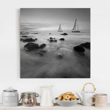Impression sur toile - Sailboats In The Ocean II
