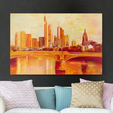 Impression sur toile - Skyline Frankfurt