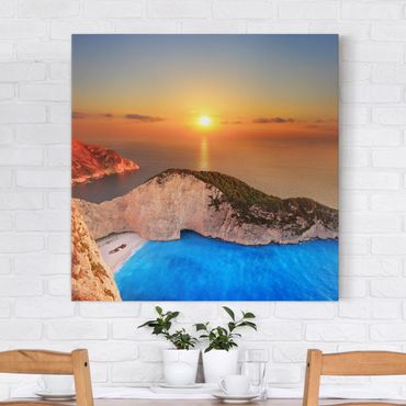 Impression sur toile - Sunset Over Zakynathos