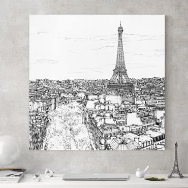 Impression sur toile - City Study - Paris