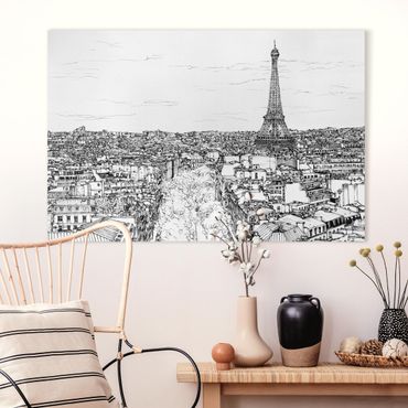 Impression sur toile - City Study - Paris