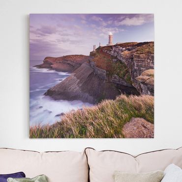 Impression sur toile - Cliffs And Lighthouse