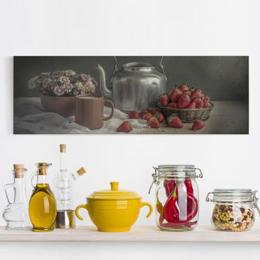 Impression sur toile - Still Life with Strawberries
