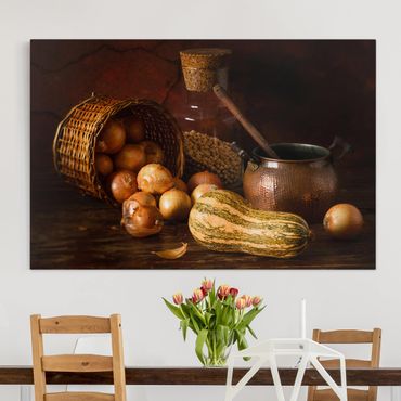 Impression sur toile - Still Life With Onions