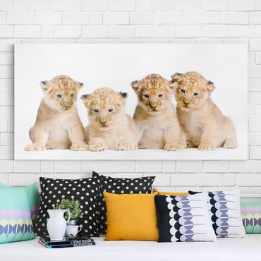 Impression sur toile - Sweet Lion Babys