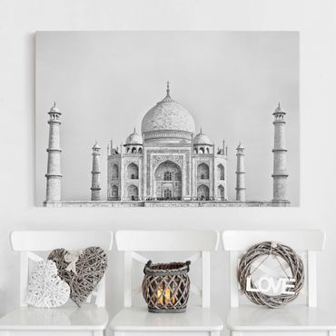 Impression sur toile - Taj Mahal In Gray