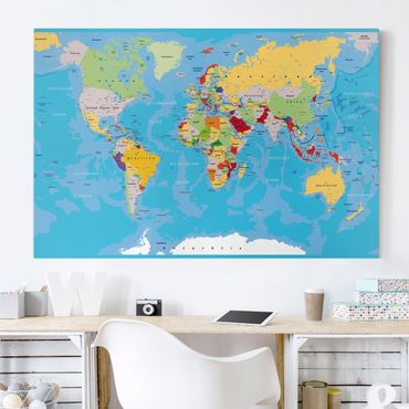 Impression sur toile - The World's Countries