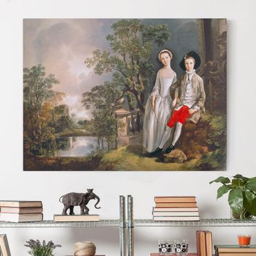 Impression sur toile - Thomas Gainsborough - Portrait Of Heneage Lloyd And His Sister