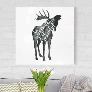 Impression sur toile - Animals With Wisdom - Elk