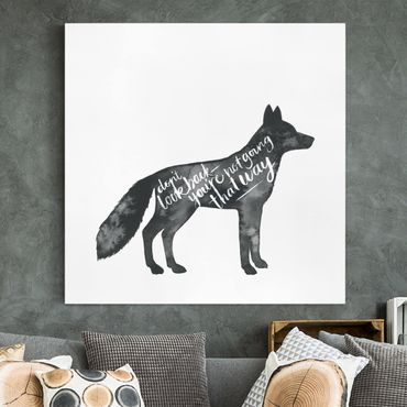 Impression sur toile - Animals With Wisdom - Fox