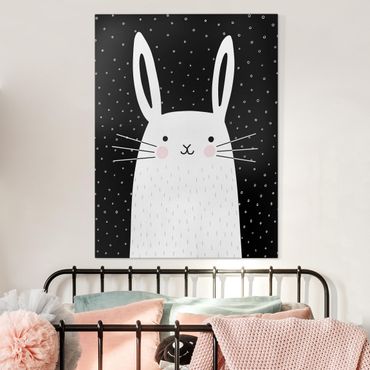 Impression sur toile - Zoo With Patterns - Hase