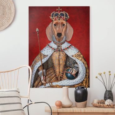 Impression sur toile - Animal Portrait - Dachshund Queen