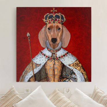 Impression sur toile - Animal Portrait - Dachshund Queen