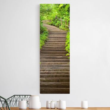 Impression sur toile - Stairs In The Woods