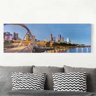 Impression sur toile - View Across The Yarra River