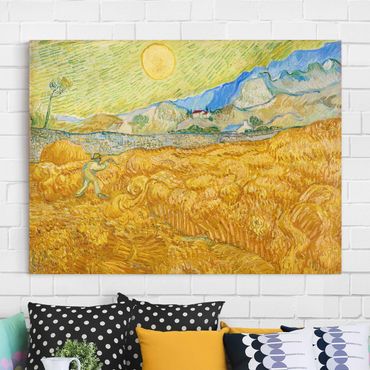 Impression sur toile - Vincent Van Gogh - The Harvest, The Grain Field