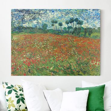 Impression sur toile - Vincent Van Gogh - Poppy Field