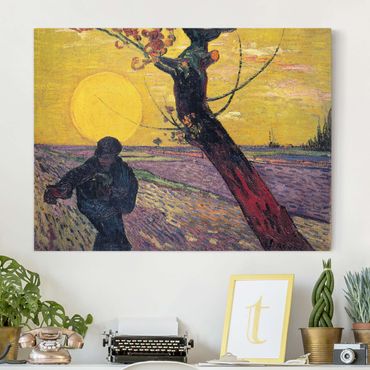 Impression sur toile - Vincent Van Gogh - Sower With Setting Sun