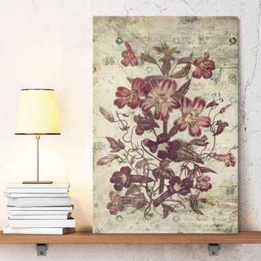 Impression sur toile - Vintage Floral Design