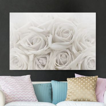 Impression sur toile - White Roses