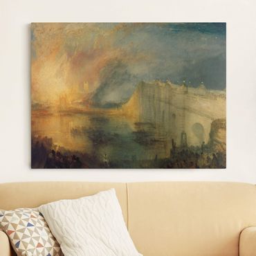 Impression sur toile - William Turner - The Burning Of The Houses Of Lords And Commons