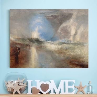 Impression sur toile - William Turner - Rockets And Blue Lights (Close At Hand) To Warn Steamboats Of Shoal Water