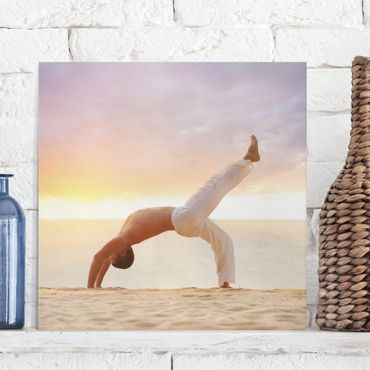 Impression sur toile - Yoga In The Morning