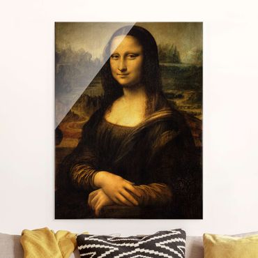 Tableau en verre - Leonardo da Vinci - Mona Lisa - Format portrait