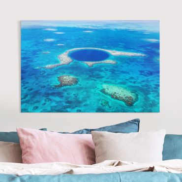 Impression sur toile - Lighthouse Reef Of Belize