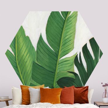 Papier peint hexagonal autocollant avec dessins - Favorite Plants - Banana