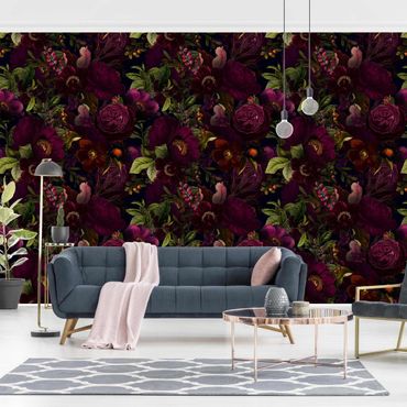 Wallpaper - Purple Blossoms Dark