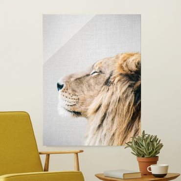 Tableau en verre - Lion Leopold