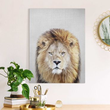 Tableau sur toile - Lion Linus - Format portrait 3:4