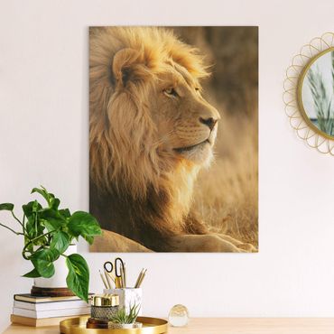 Impression sur toile - Roi Lion - Format portrait 3:4